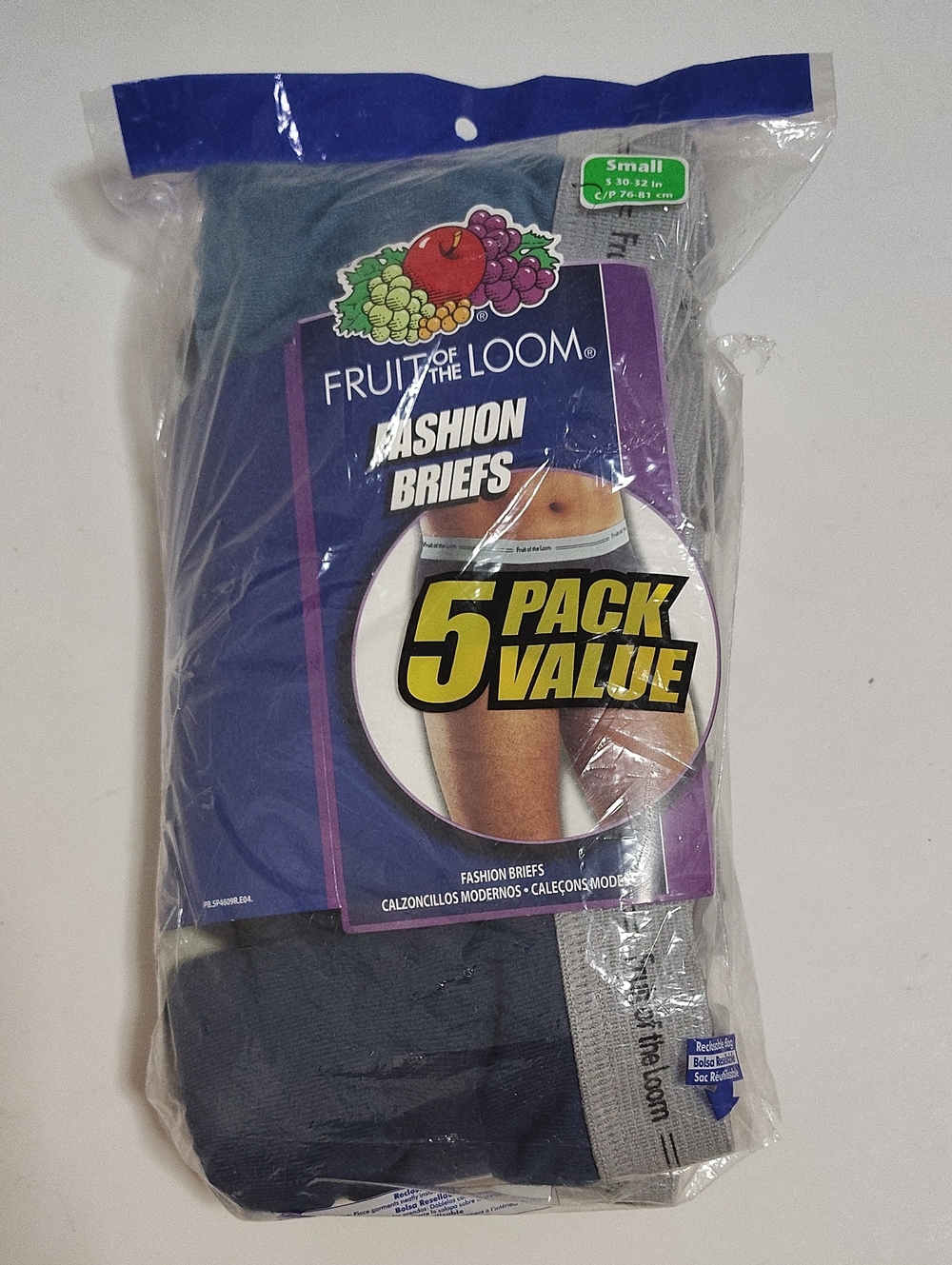 Vintage 2004 Fruit of the Loom Men’s Fashion Briefs - 5 Pack - Size S 30-32